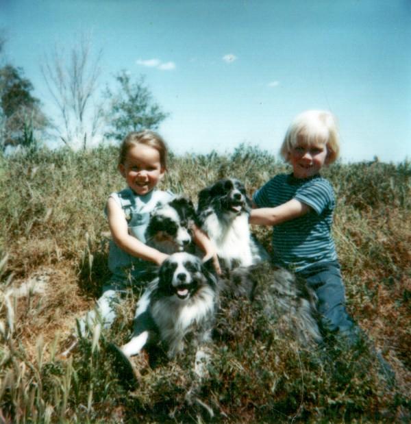 Sandy Travis - with her Toy Aussies